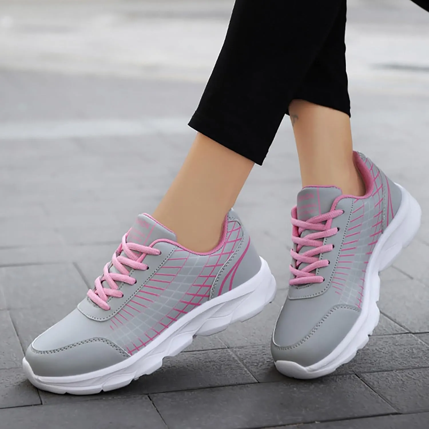 Womens Elastic Slip On Sneakers Casual Walking Shoes Lightweight Canvas Comfortable Flats Non Slip Loafers