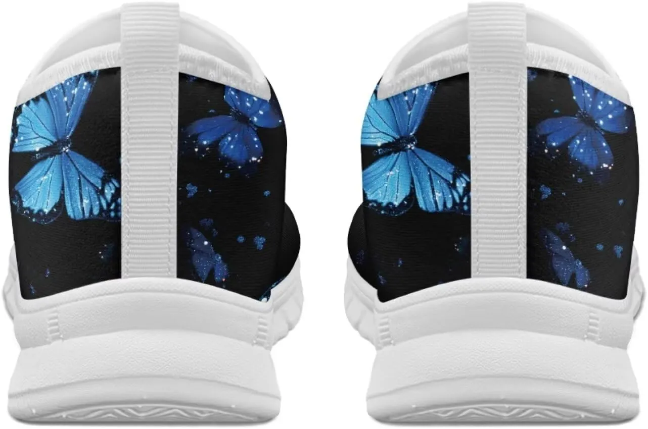 Women's Fashion Butterfly Sneaker Comfortable Slip-On Loafers Business Casual Shoes US 5-13
