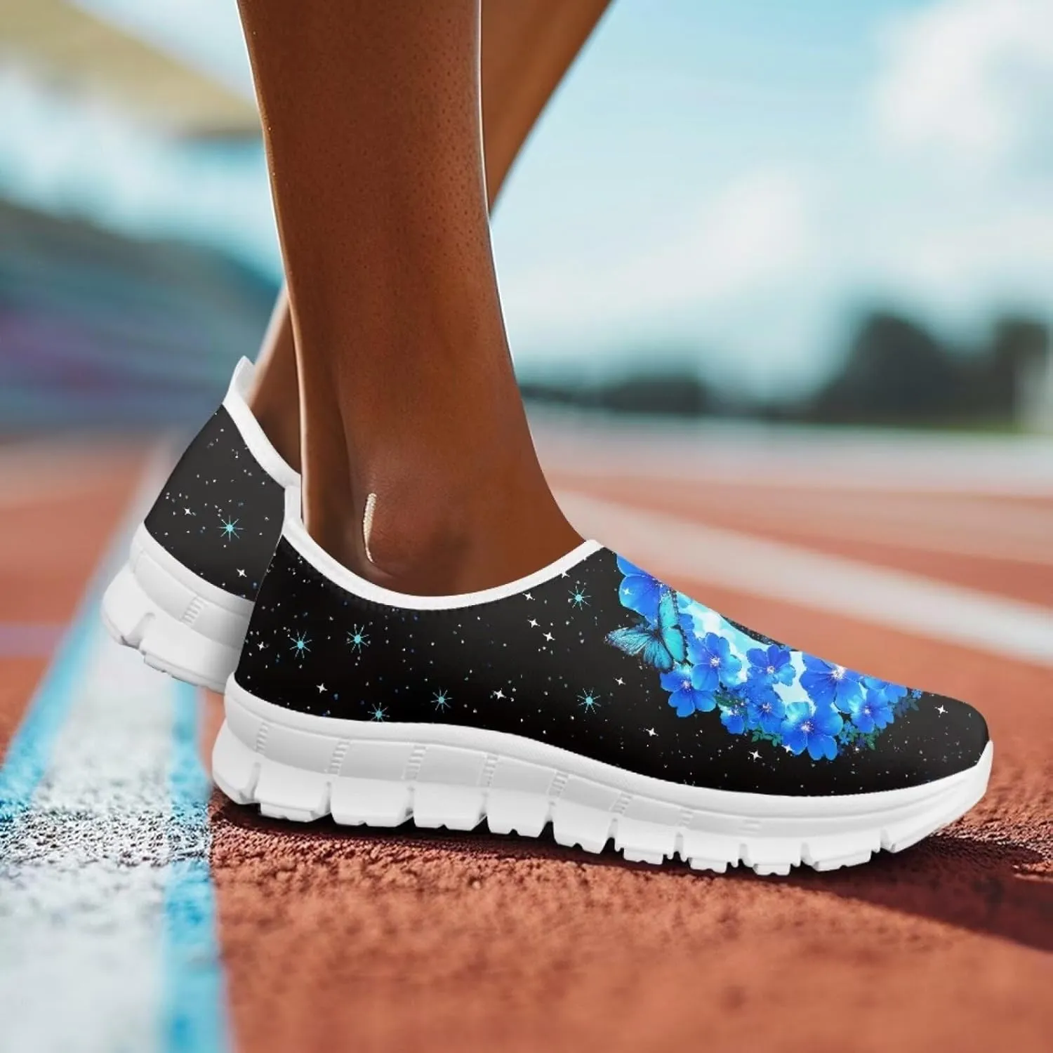 Women's Fashion Butterfly Sneaker Comfortable Slip-On Loafers Business Casual Shoes US 5-13