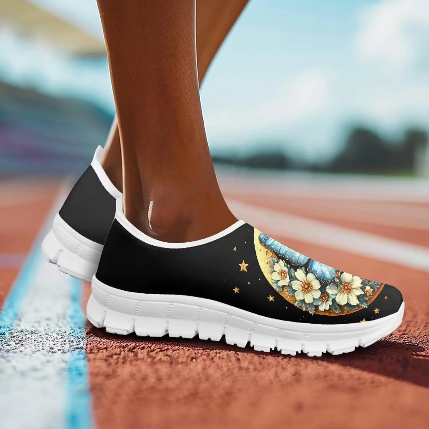 Women's Fashion Butterfly Sneaker Comfortable Slip-On Loafers Business Casual Shoes US 5-13