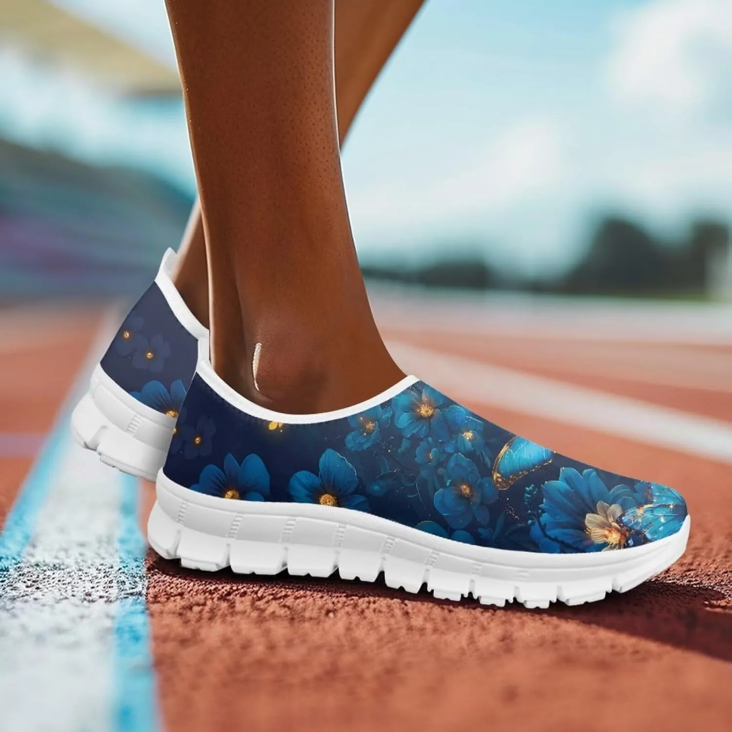 Women's Fashion Butterfly Sneaker Comfortable Slip-On Loafers Business Casual Shoes US 5-13