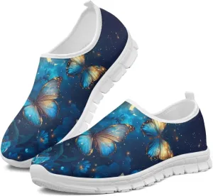 Women's Fashion Butterfly Sneaker Comfortable Slip-On Loafers Business Casual Shoes US 5-13