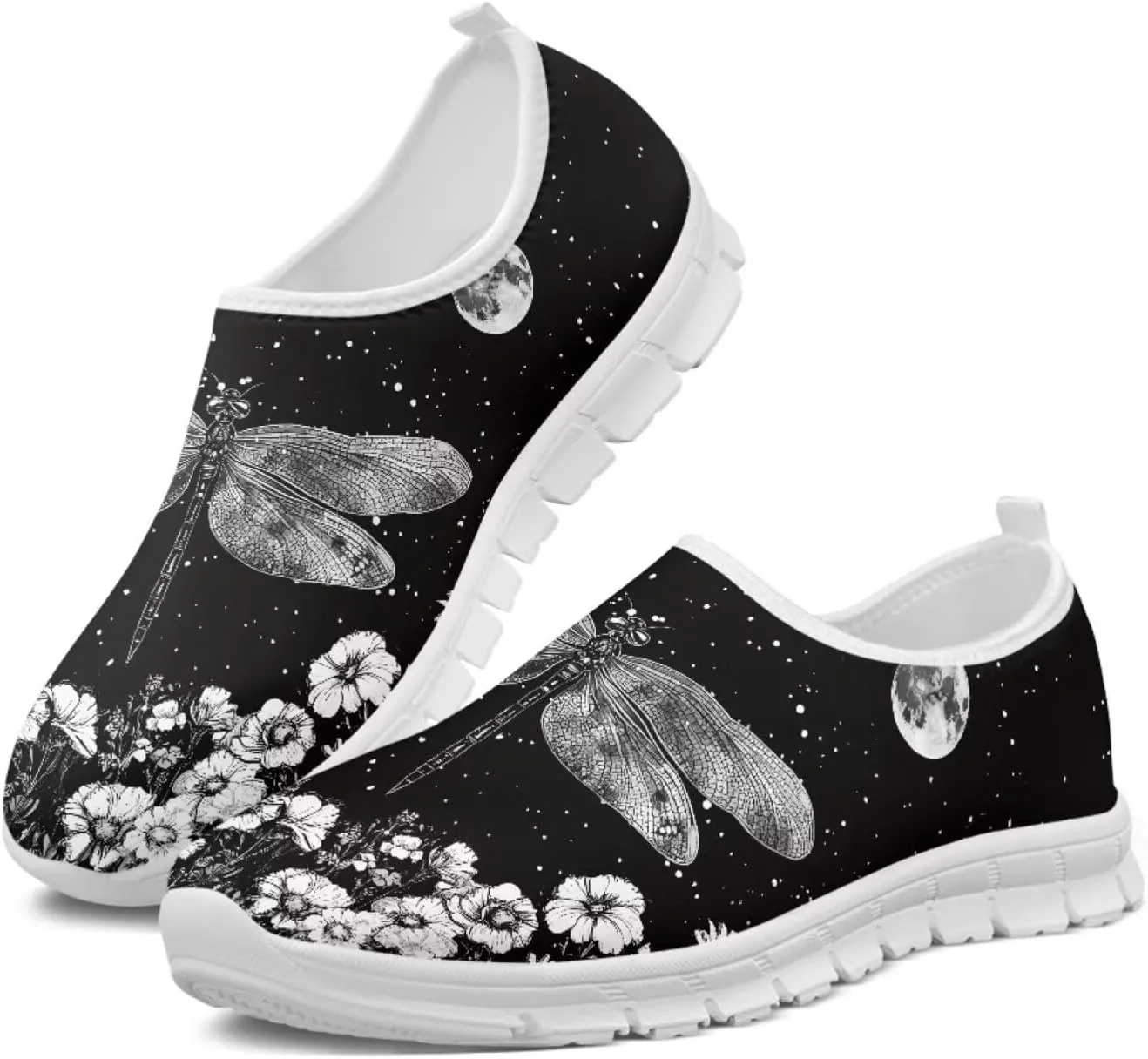 Women's Fashion Butterfly Sneaker Comfortable Slip-On Loafers Business Casual Shoes US 5-13
