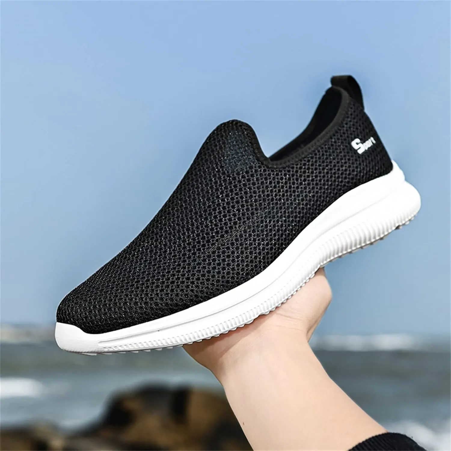 Women's Fashion Sneaker Non Slip Breathable Lightweight Comfortable Lace Up Women Walking Shoes with Arch Support White Loafers Women Waterproof Sneakers