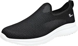 Women's Fashion Sneaker Non Slip Breathable Lightweight Comfortable Lace Up Women Walking Shoes with Arch Support White Loafers Women Waterproof Sneakers