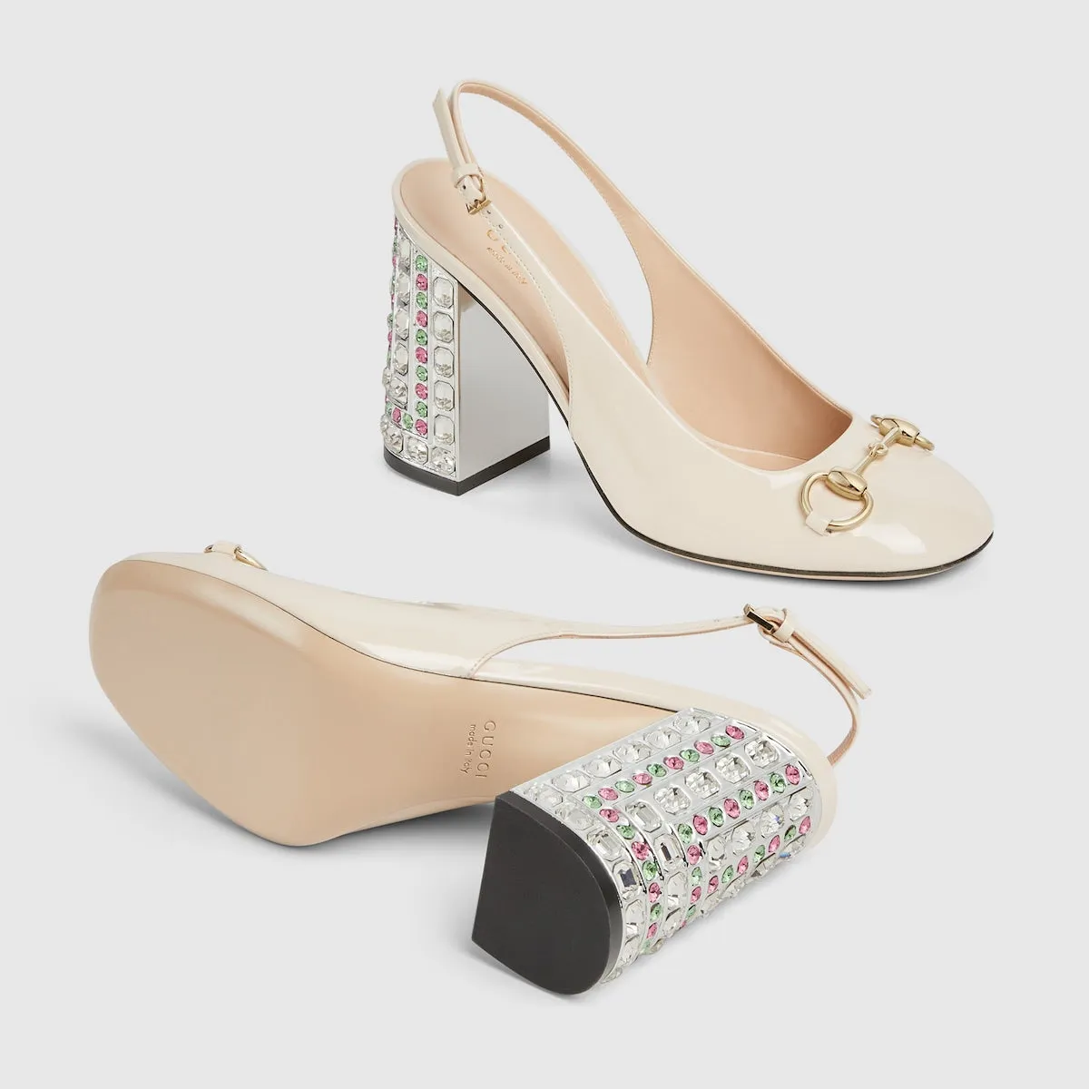 Women's Horsebit pump with crystals