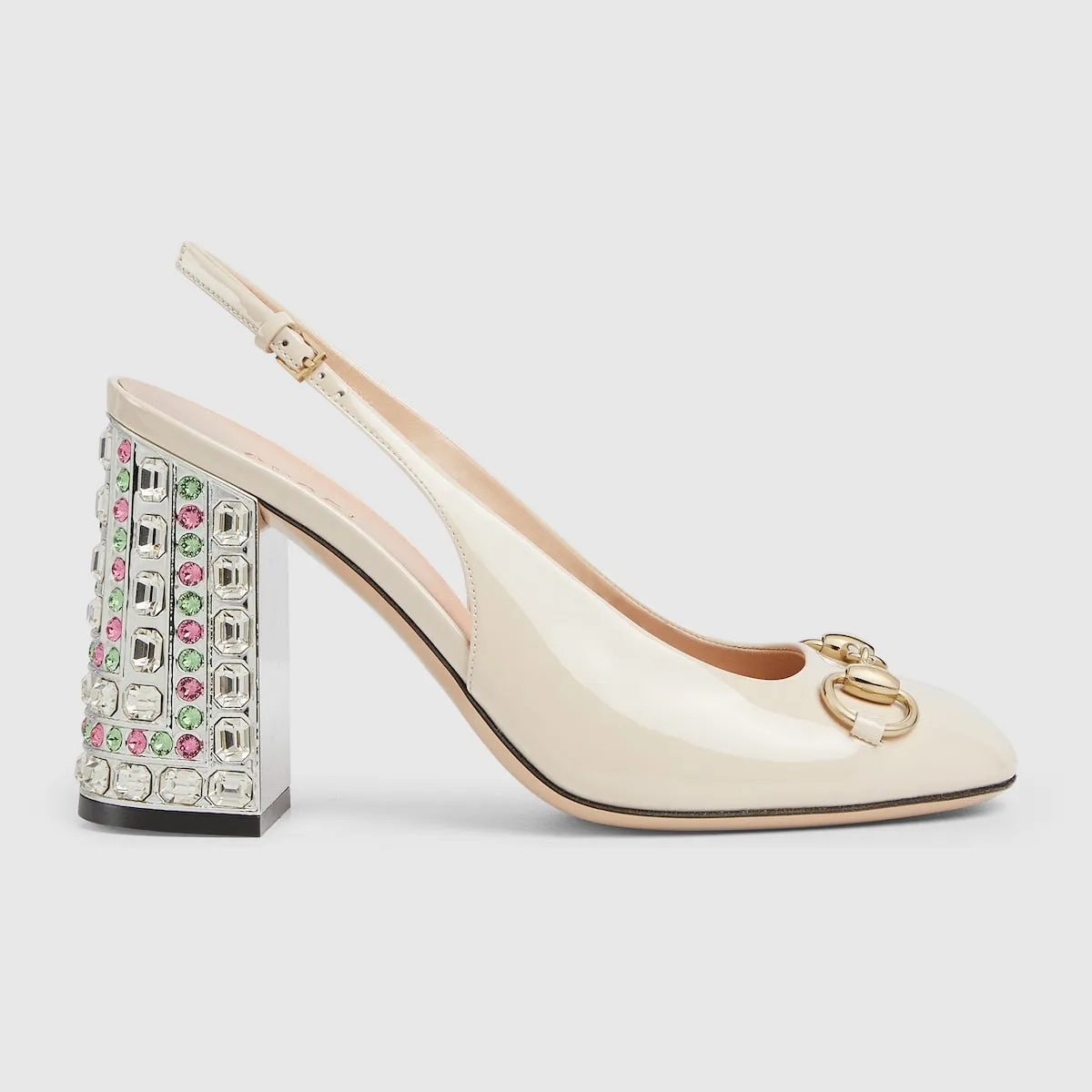 Women's Horsebit pump with crystals