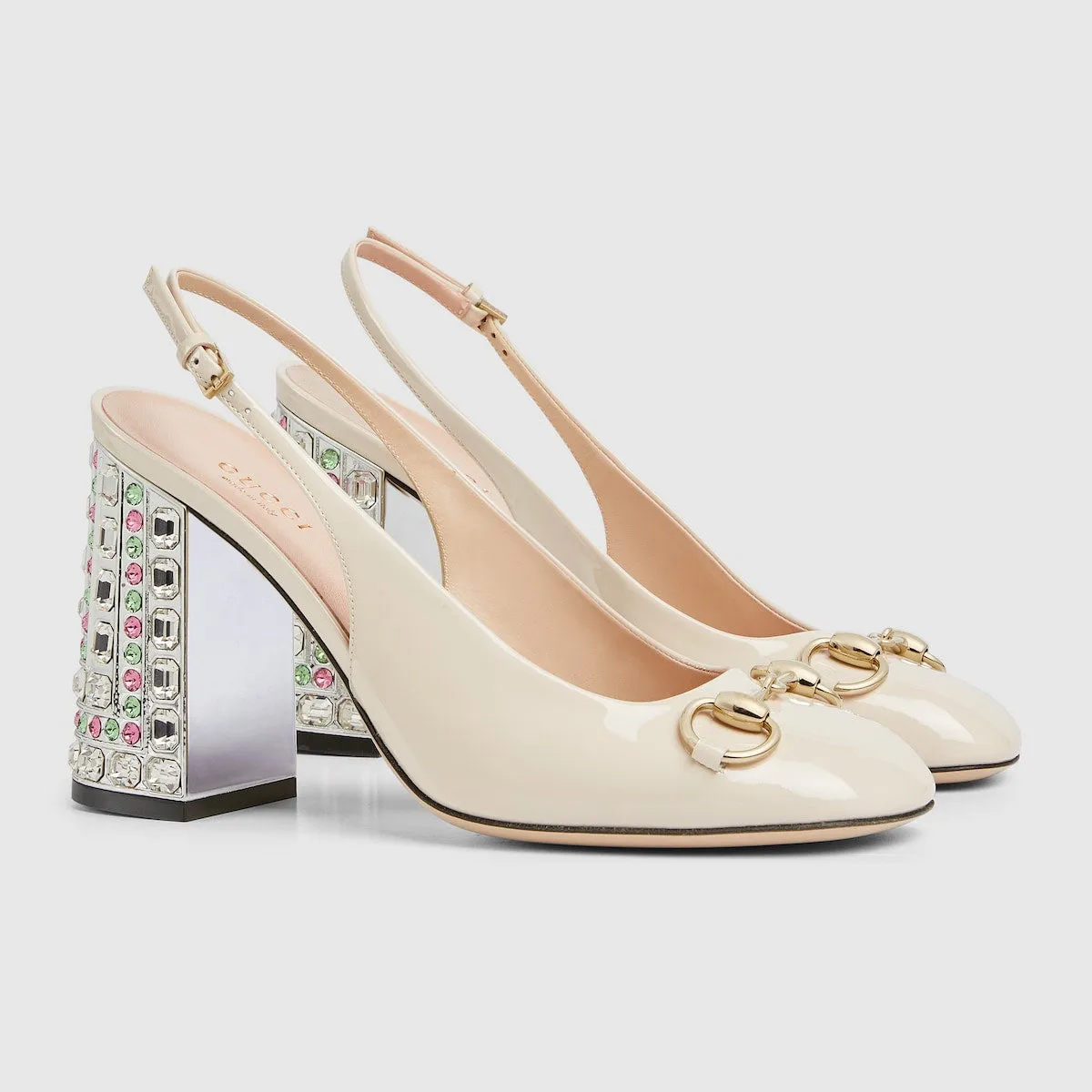 Women's Horsebit pump with crystals