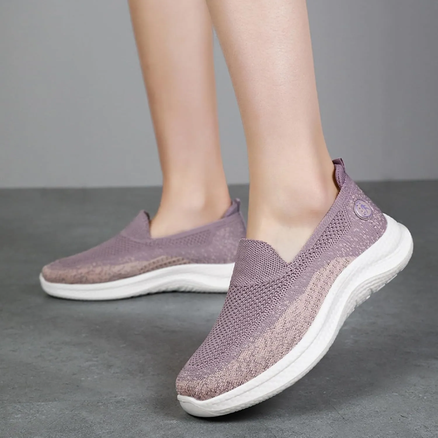 Women's Mesh Sneaker Lac𝐞 Up Breathable Sneaker with Arch Support Casual Lightweight Running Shoes Non Slip Walking Shoes