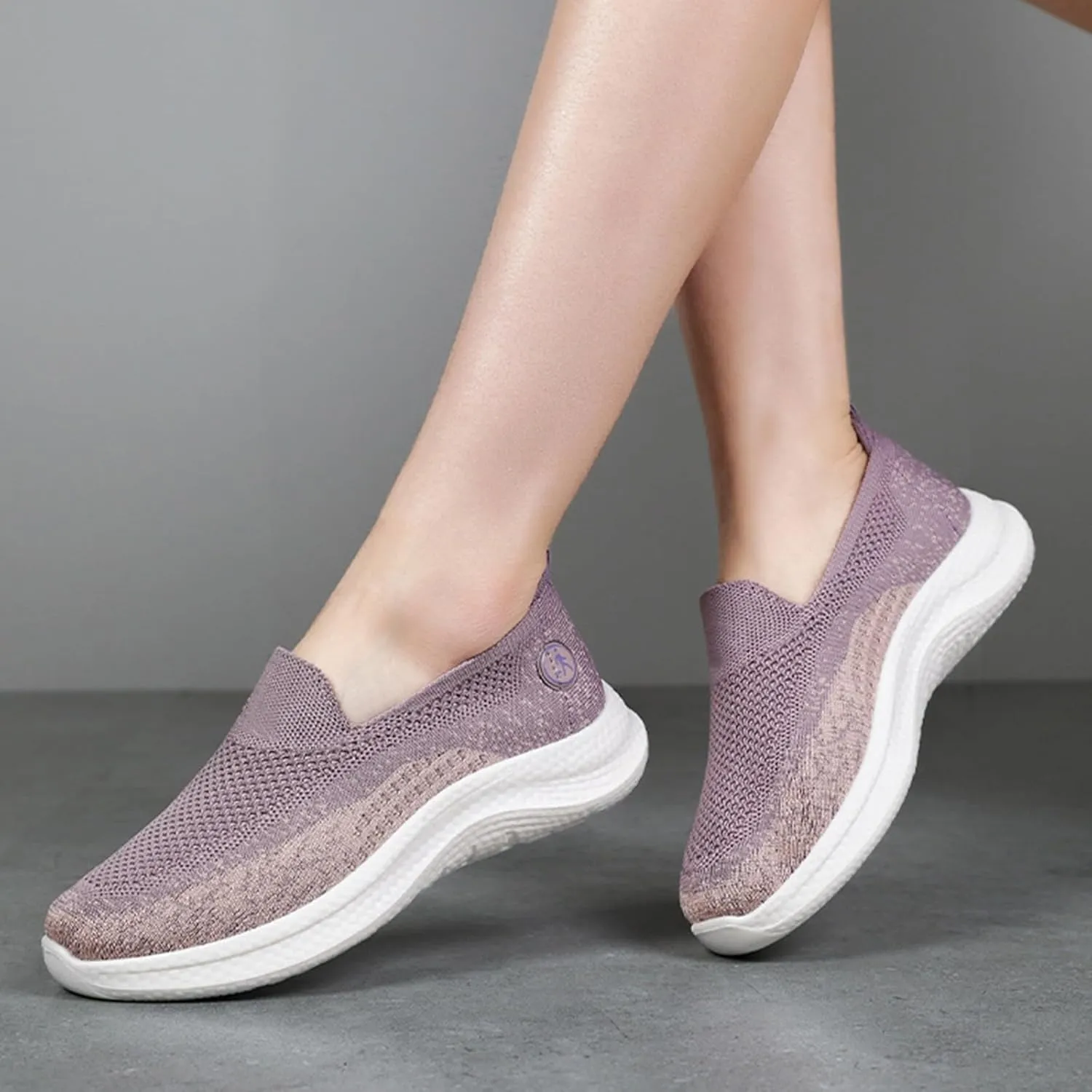 Women's Mesh Sneaker Lac𝐞 Up Breathable Sneaker with Arch Support Casual Lightweight Running Shoes Non Slip Walking Shoes