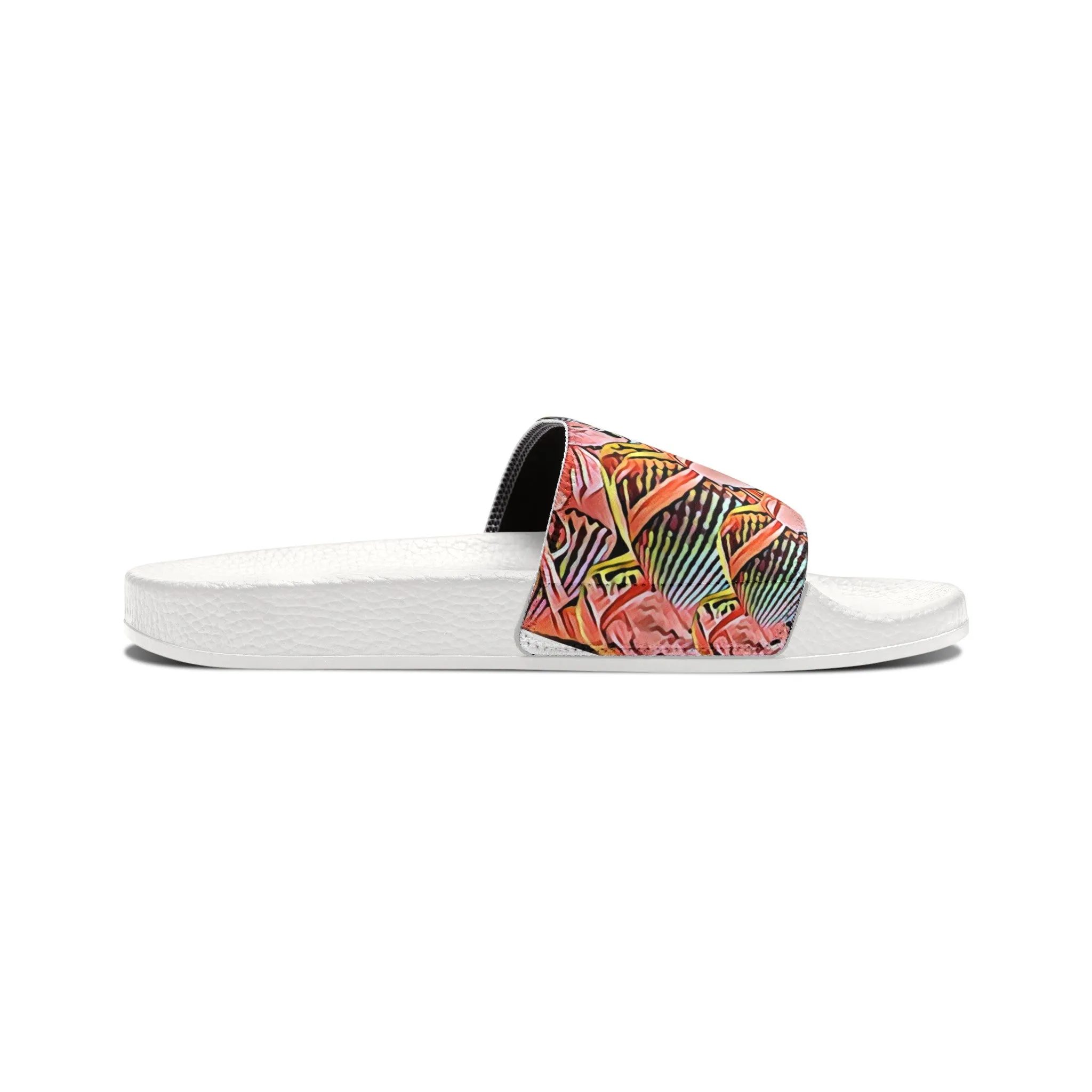 Women's PU Slide Sandals. SEASHELLS