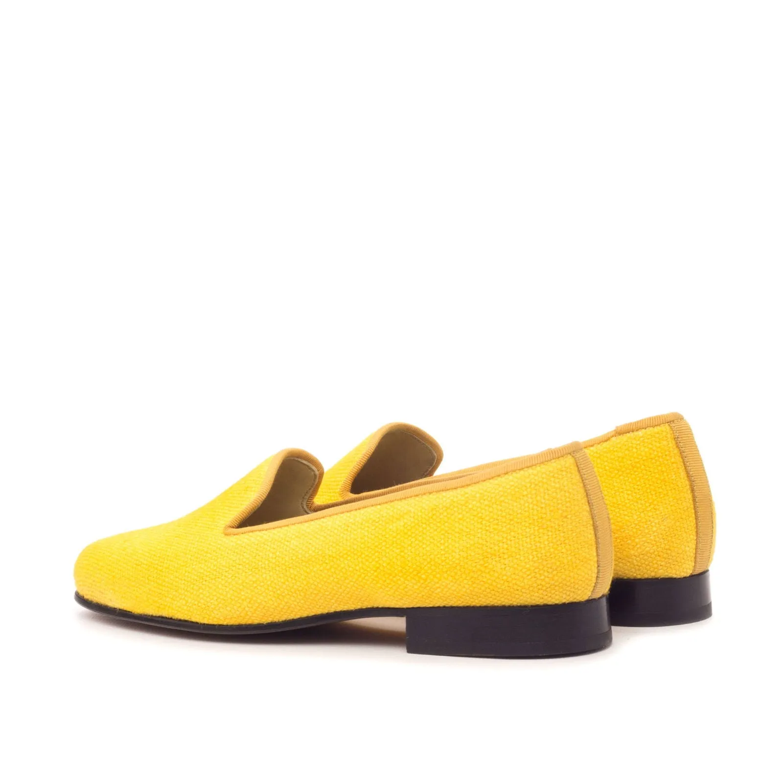Women's Rose Leather Slippers Yellow 3442