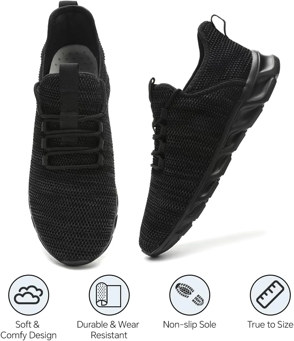 Womens Running Shoes Casual Slip on Breathable Lightweight Walking Tennis Sneakers Comfortable Fashion Athletic Sports Gym Trainers