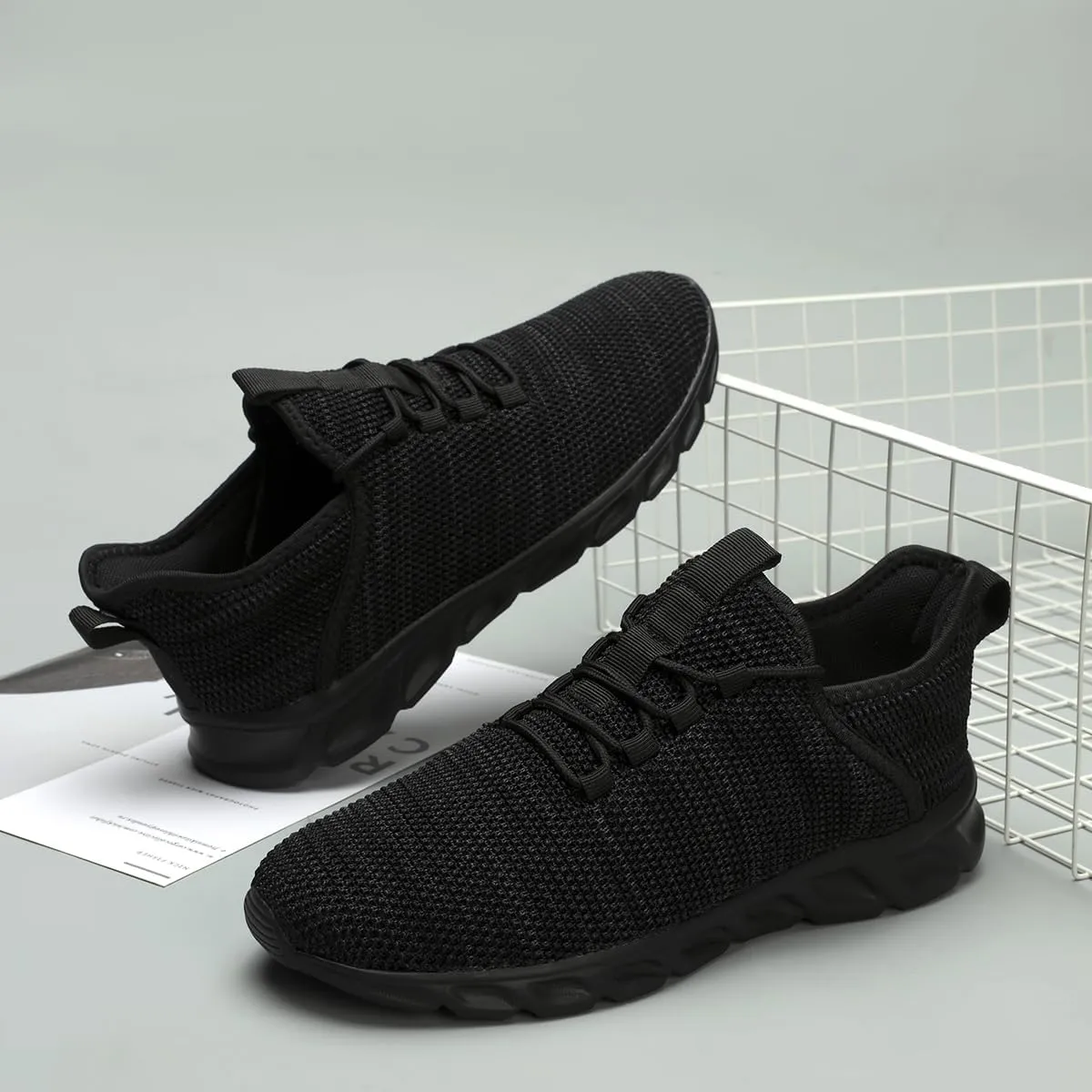 Womens Running Shoes Casual Slip on Breathable Lightweight Walking Tennis Sneakers Comfortable Fashion Athletic Sports Gym Trainers