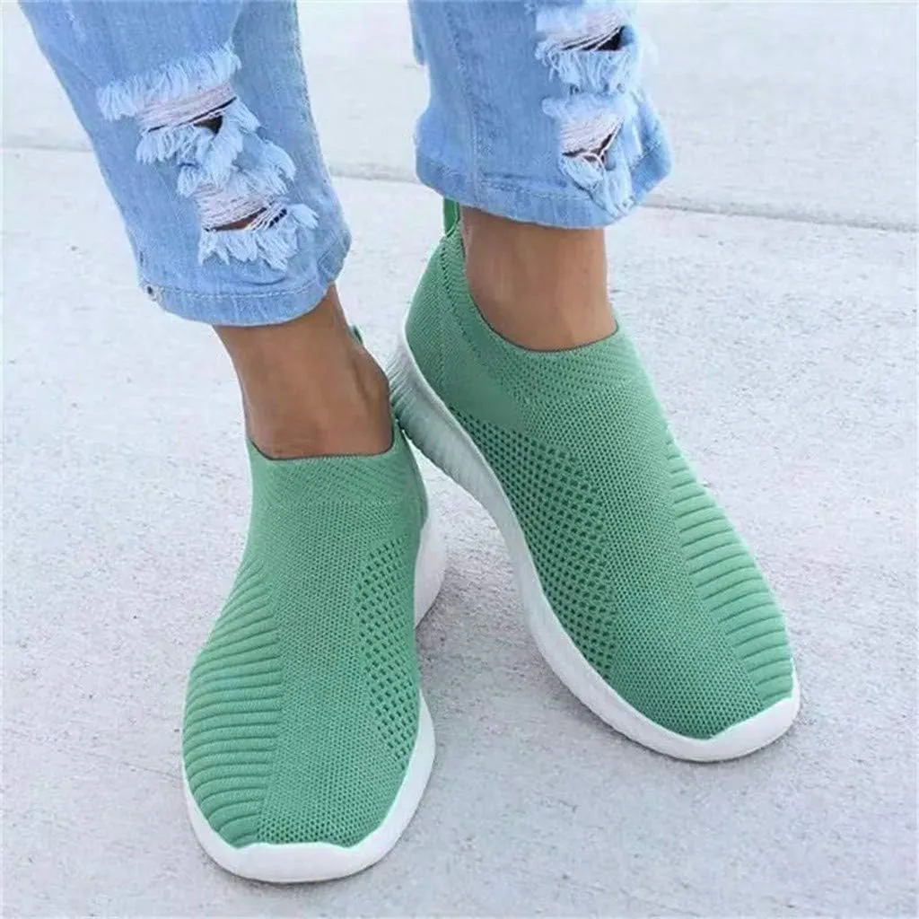 Women's Slip On Athletic Walking Shoes Comfortable Running Sports Shoes Comfort Lightweight Sock Shoes for Women