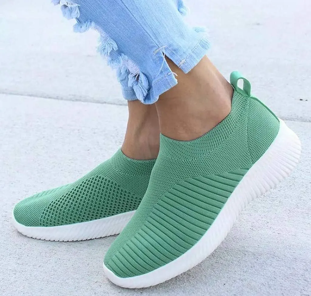 Women's Slip On Athletic Walking Shoes Comfortable Running Sports Shoes Comfort Lightweight Sock Shoes for Women