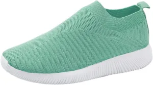 Women's Slip On Athletic Walking Shoes Comfortable Running Sports Shoes Comfort Lightweight Sock Shoes for Women