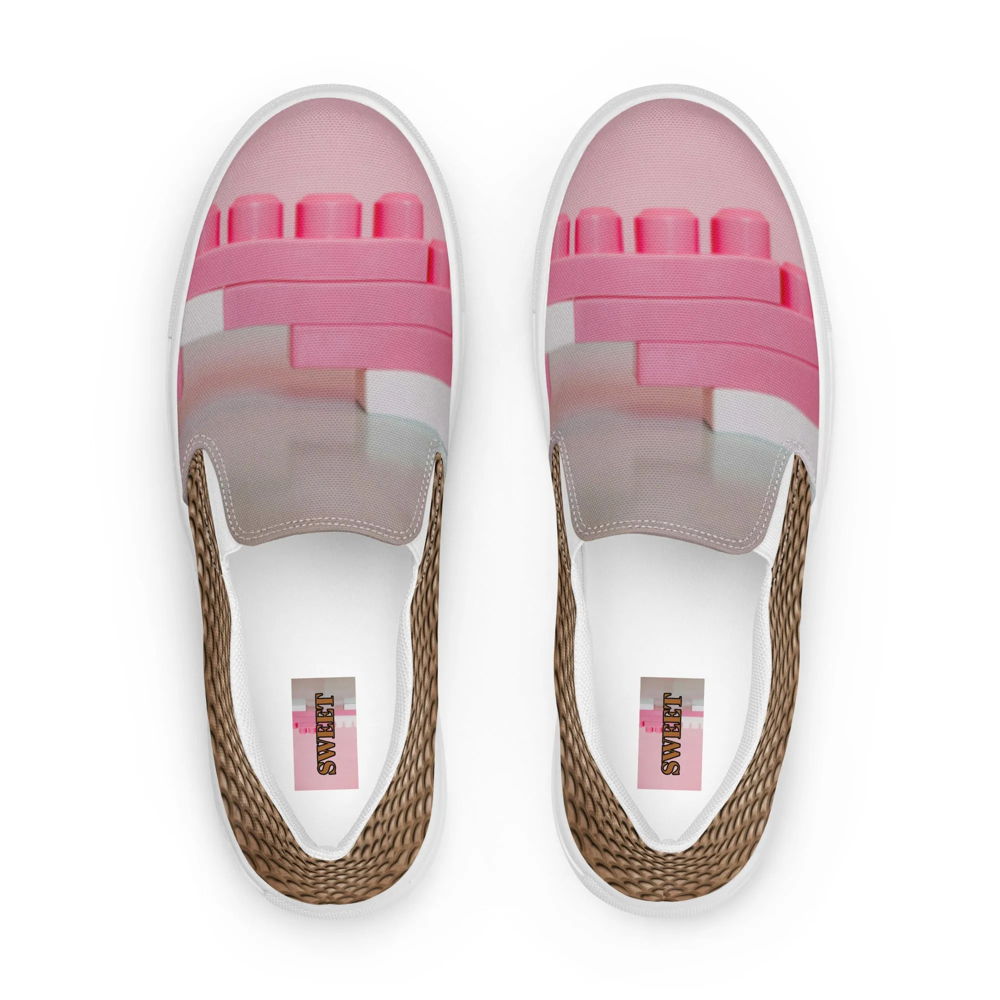 Women’s slip-on canvas shoes in the colors of nature - Leaf Beetle