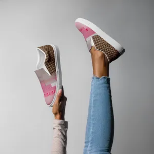 Women’s slip-on canvas shoes in the colors of nature - Leaf Beetle