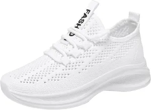 Womens Slip On Sneakers Comfortable Walking Shoes Women Walking Tennis Shoes Lace-Up Comfortable Casual Sneakers