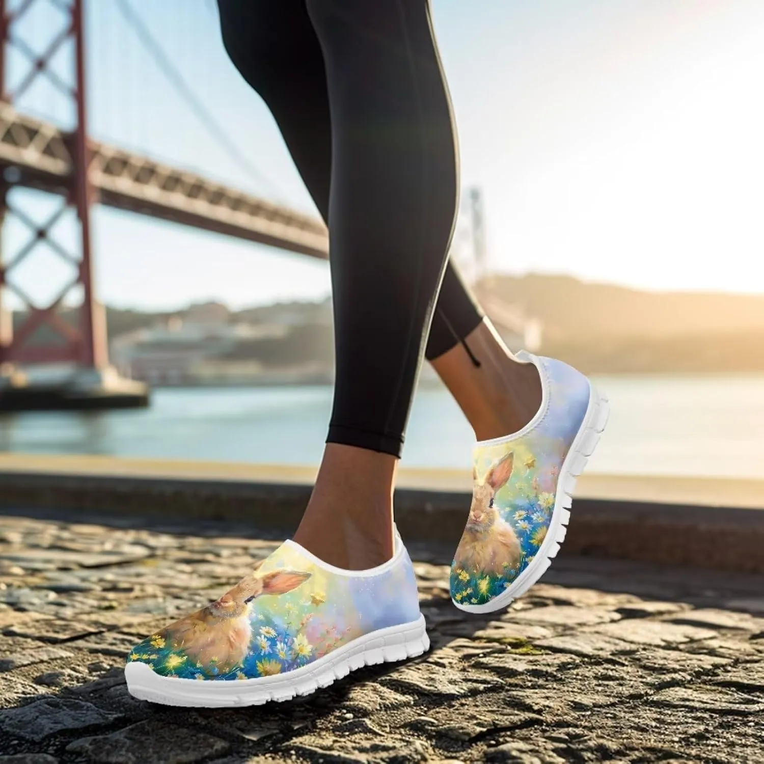 Womens Slip On Walking Shoes Holiday Shoes for Women Novelty Casual Shoes