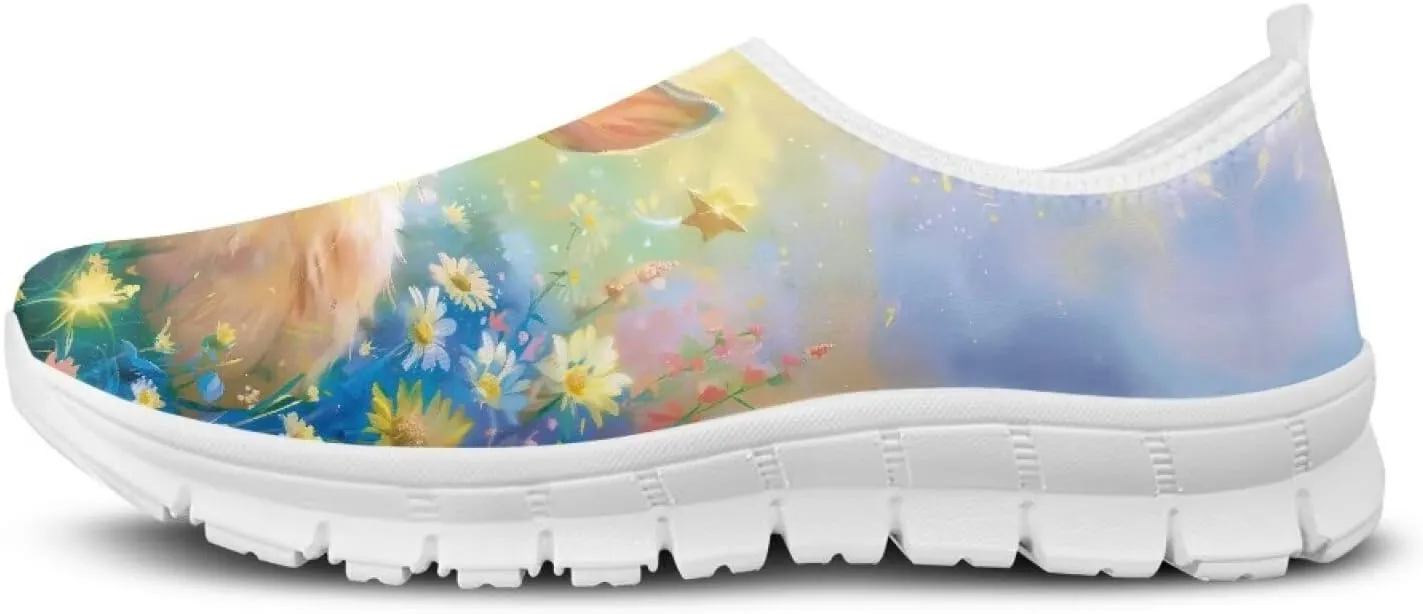 Womens Slip On Walking Shoes Holiday Shoes for Women Novelty Casual Shoes