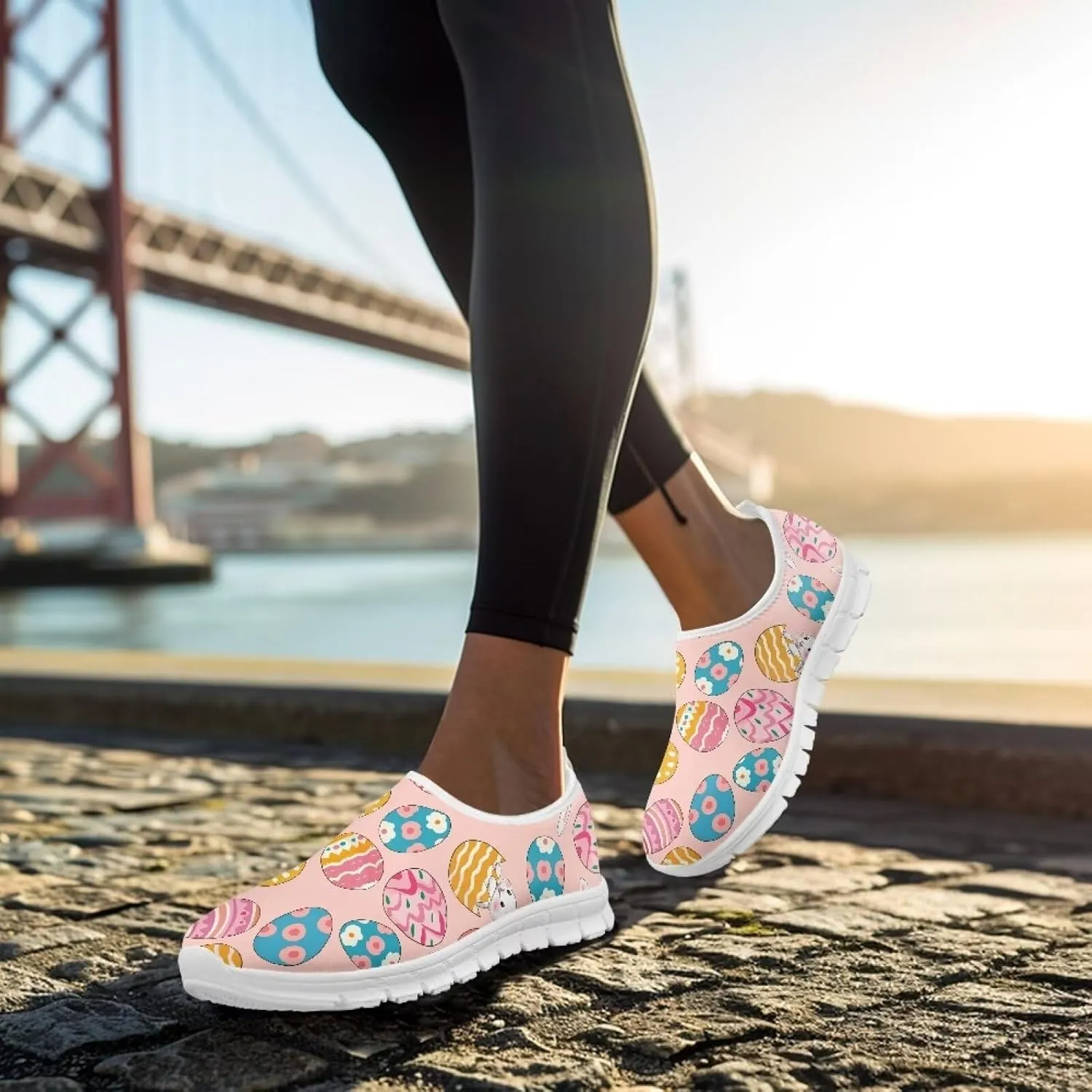 Womens Slip On Walking Shoes Holiday Shoes for Women Novelty Casual Shoes