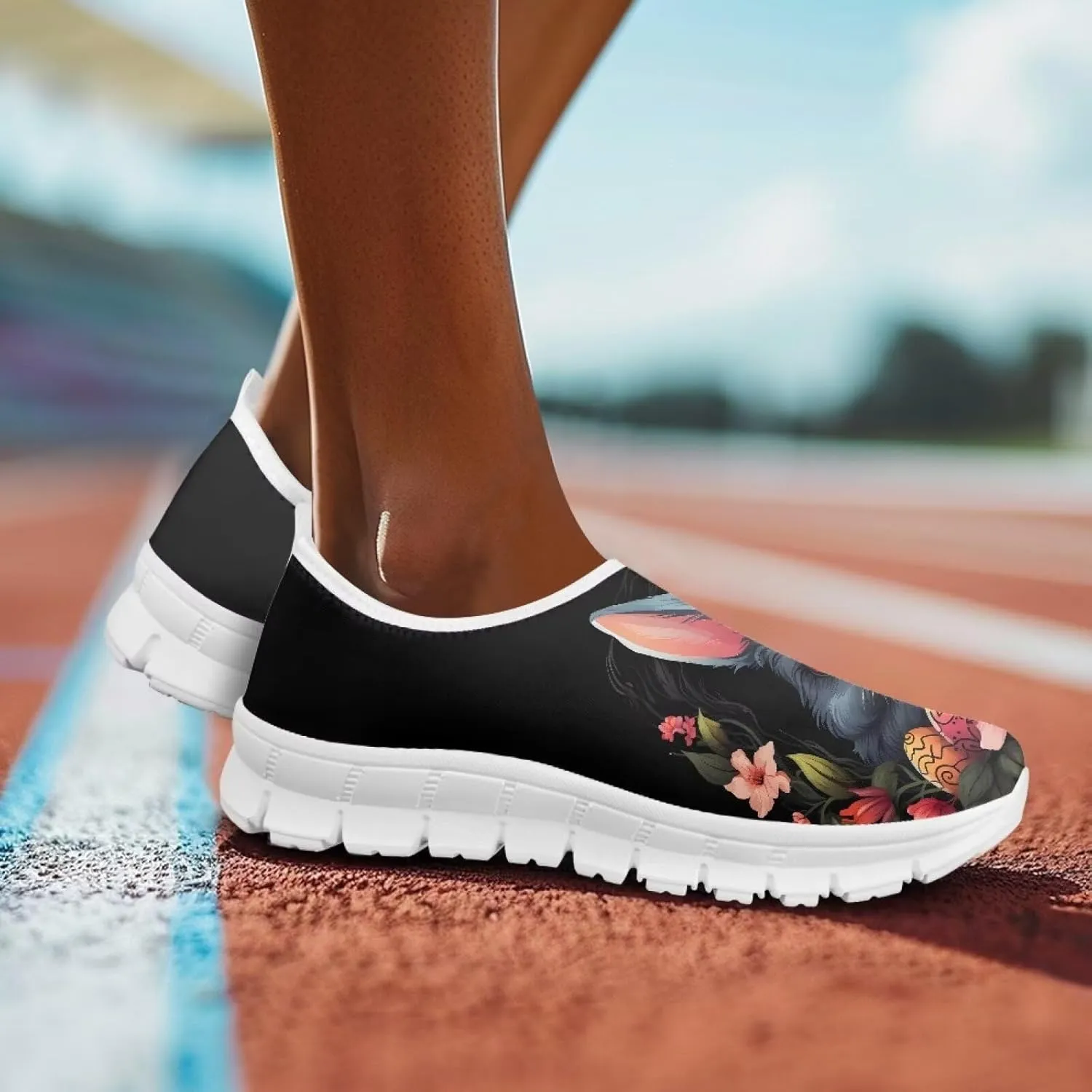 Womens Slip On Walking Shoes Holiday Shoes for Women Novelty Casual Shoes