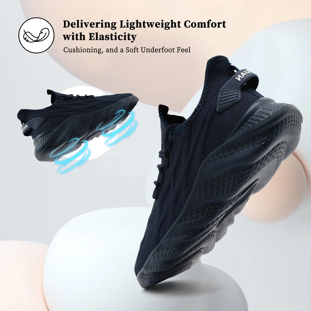 Women's Slip on Walking Shoes Lightweight Casual Tennis Sneakers Workout Breathable Running Shoes Comfortable Fashion Athletic Sports Gym Sneakers White Size US CP