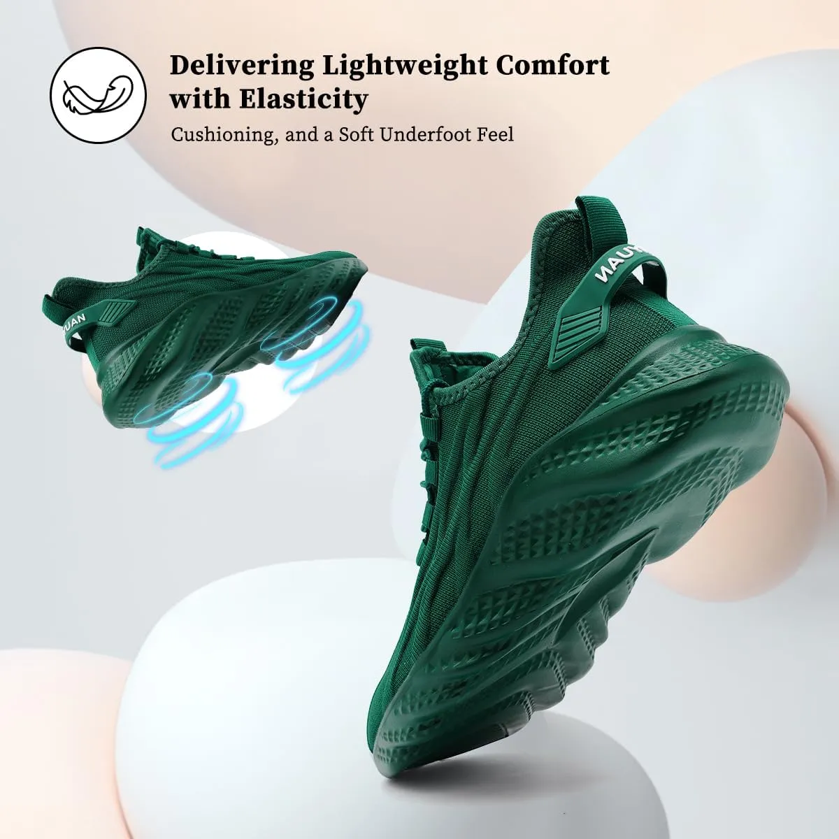 Women's Slip on Walking Shoes Lightweight Casual Tennis Sneakers Workout Breathable Running Shoes Comfortable Fashion Athletic Sports Gym Sneakers White Size US CP