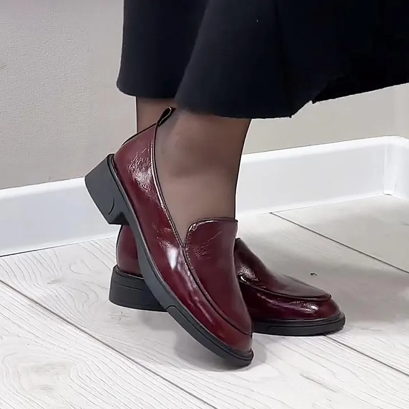 Women's Soft Leather Simple Loafers