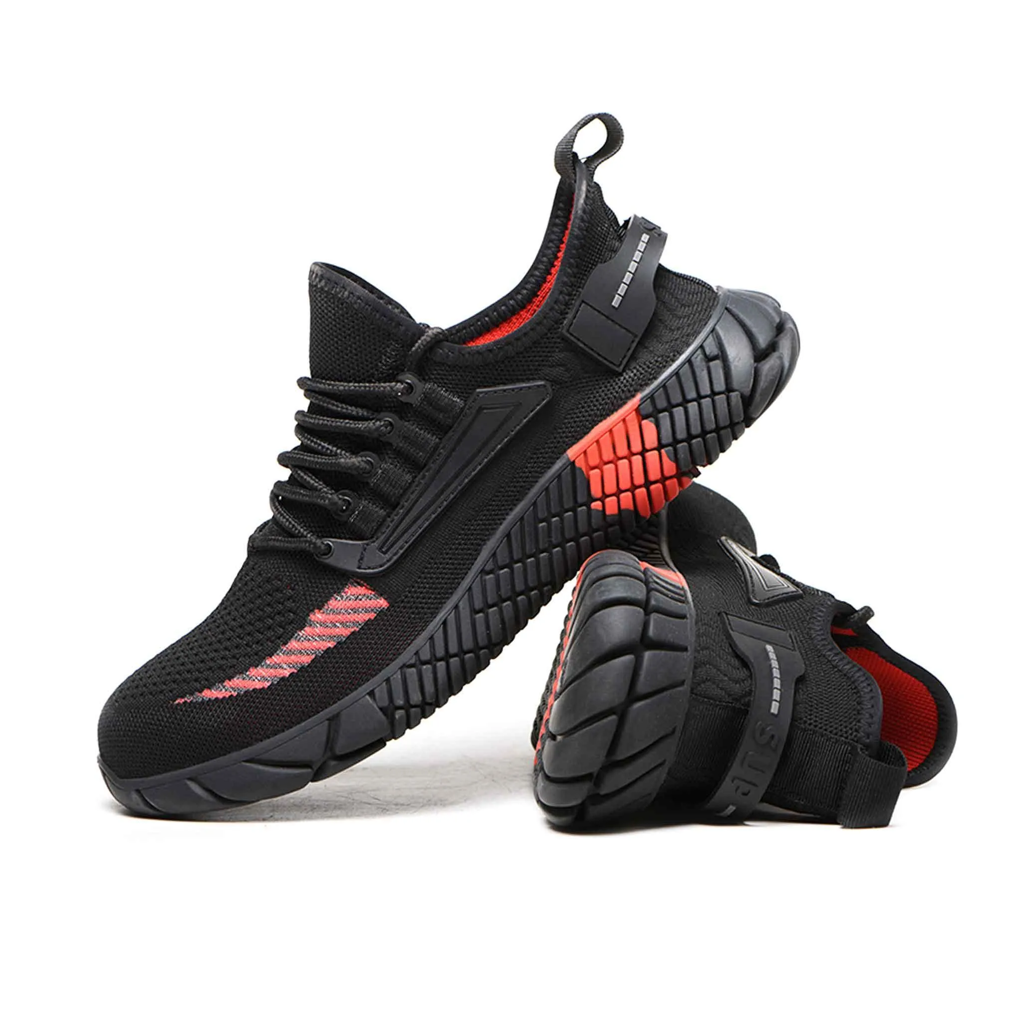 Women's Steel Toe Sneakers - Rubber Sole | B098