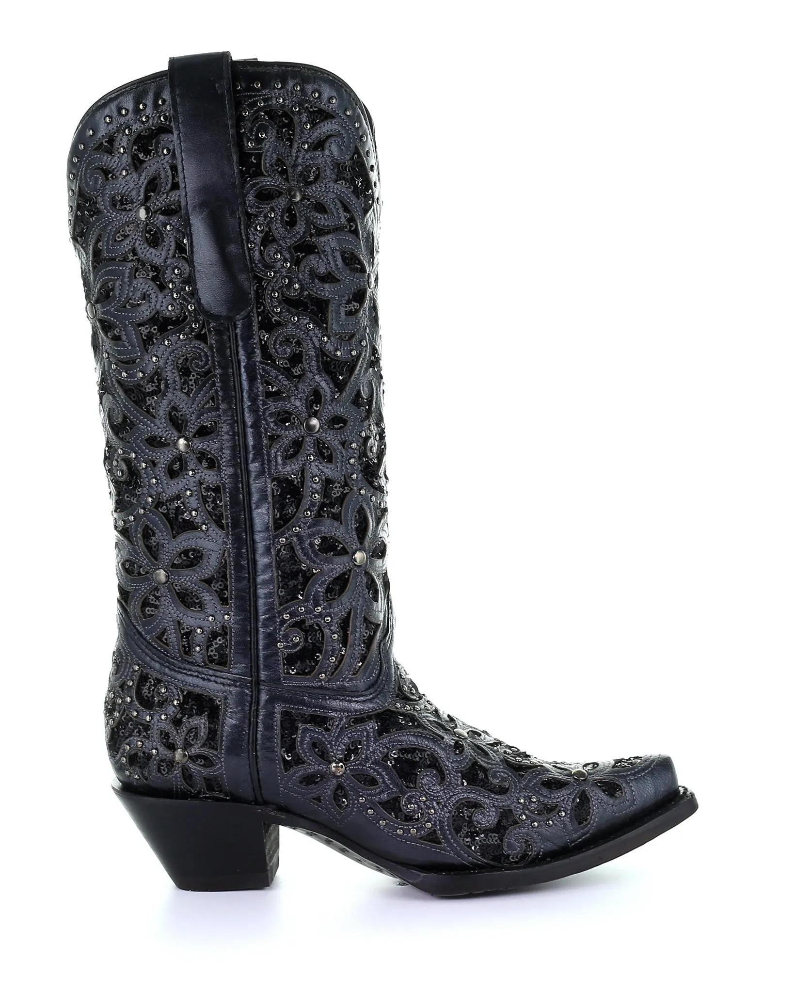 Women's Studs and Embroidery Western Boots
