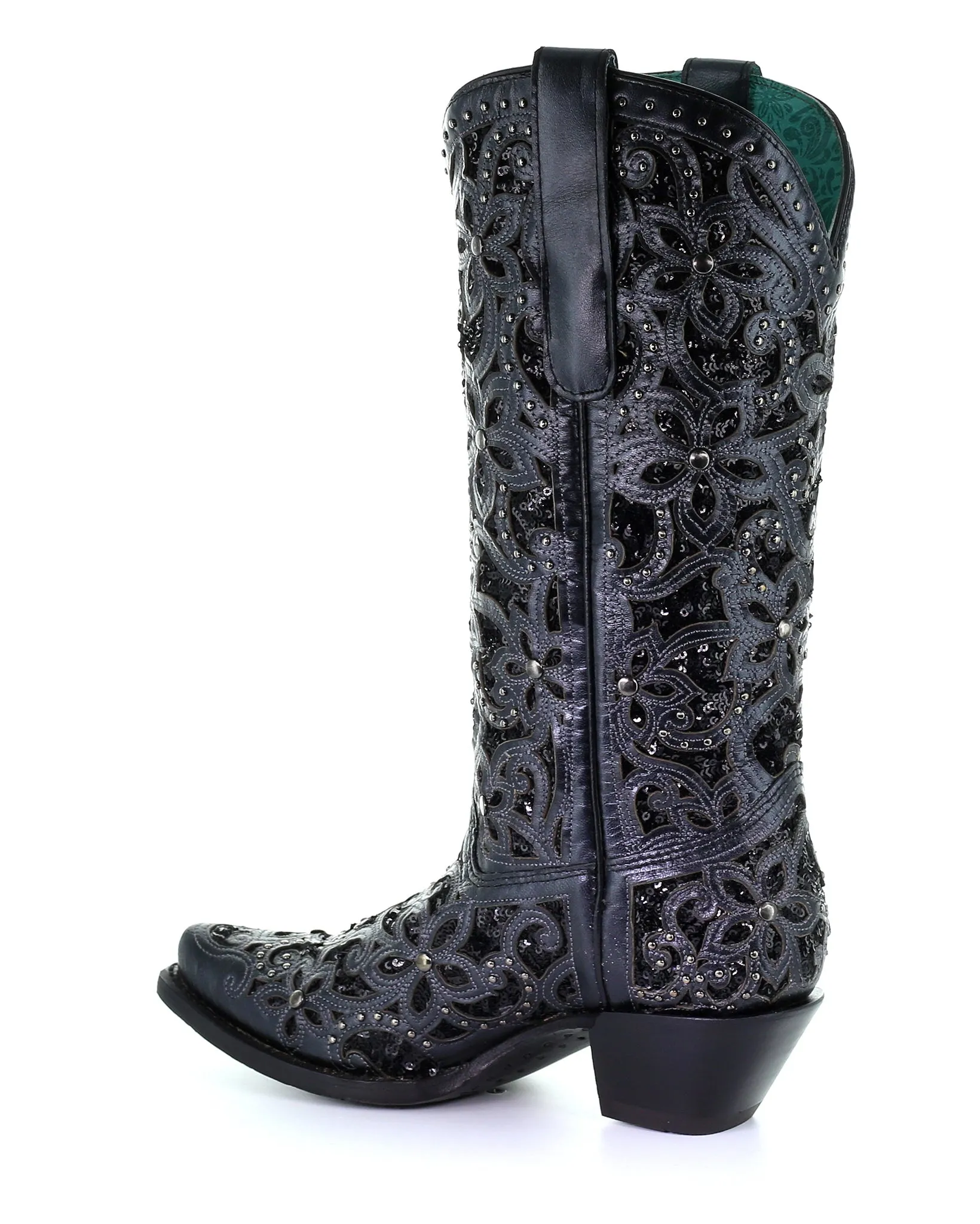 Women's Studs and Embroidery Western Boots