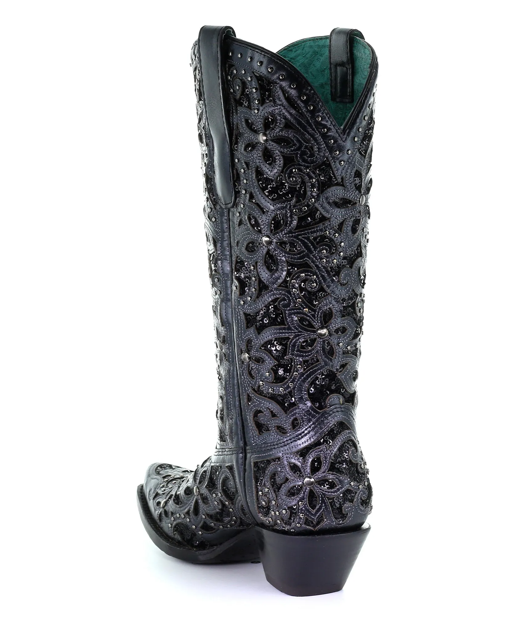 Women's Studs and Embroidery Western Boots