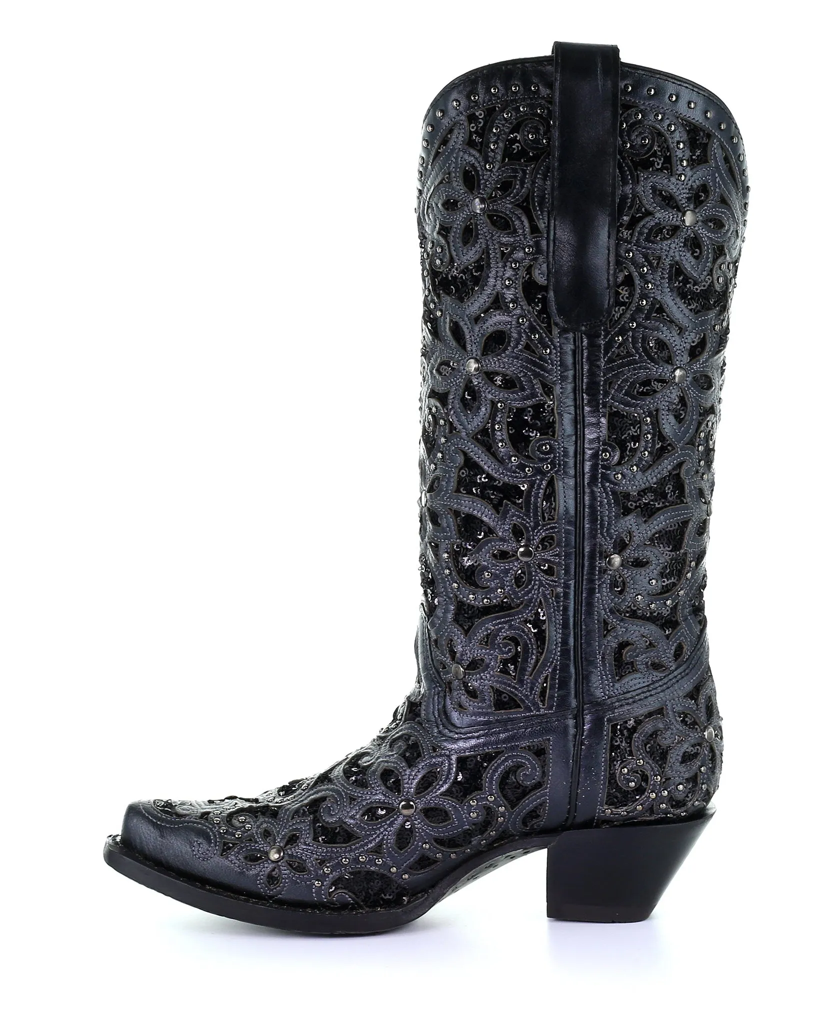 Women's Studs and Embroidery Western Boots