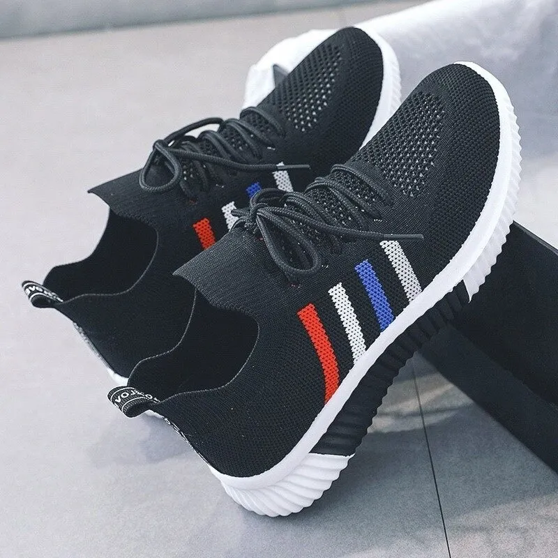 Women's Vulcanized Sneakers with Mesh Breathable / Casual Running Sports Shoes Ladies