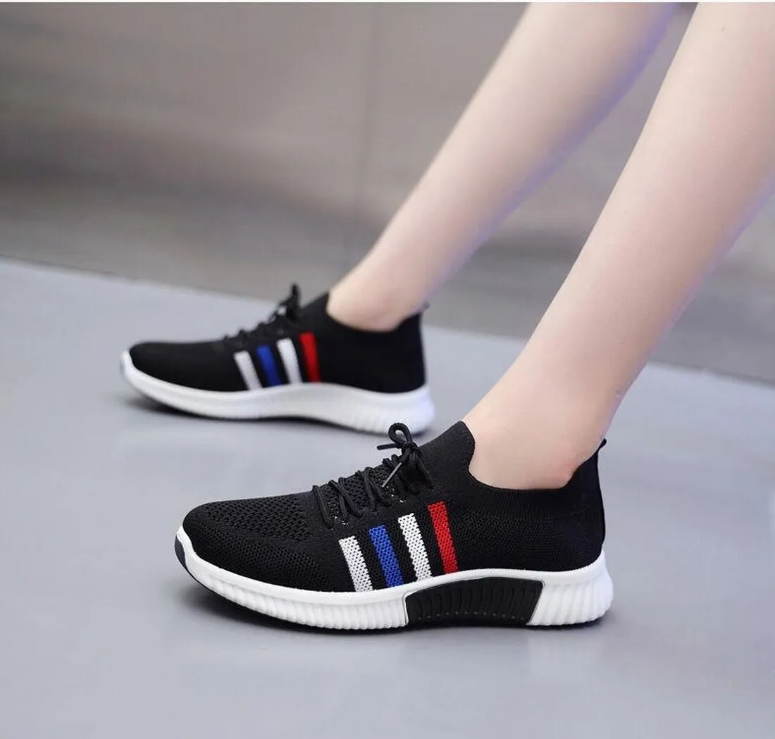 Women's Vulcanized Sneakers with Mesh Breathable / Casual Running Sports Shoes Ladies