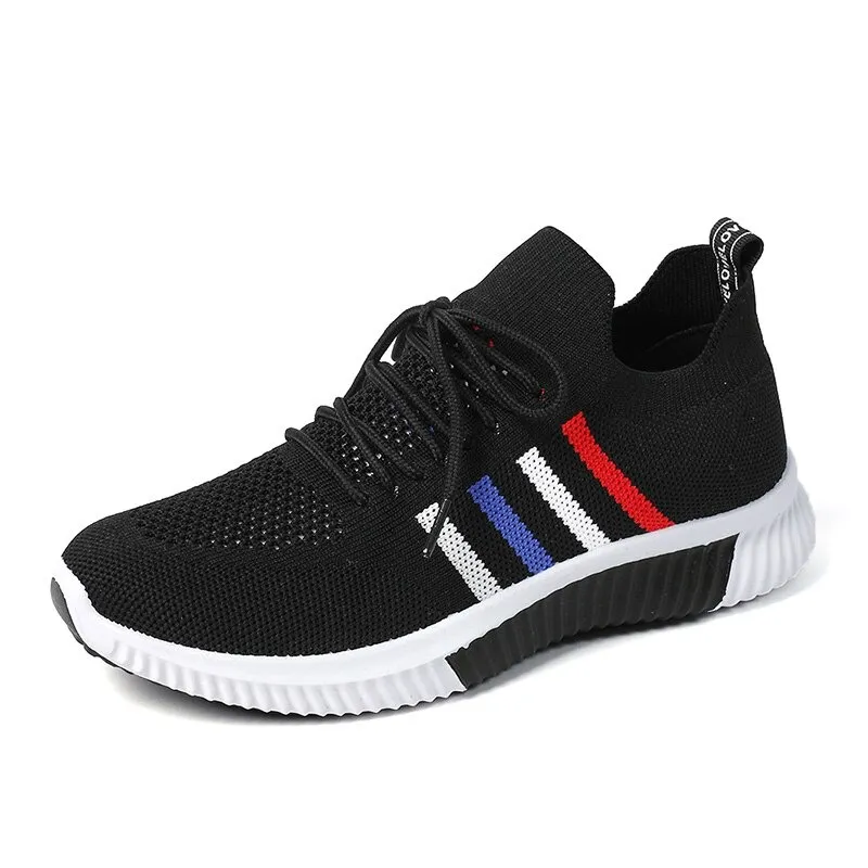 Women's Vulcanized Sneakers with Mesh Breathable / Casual Running Sports Shoes Ladies