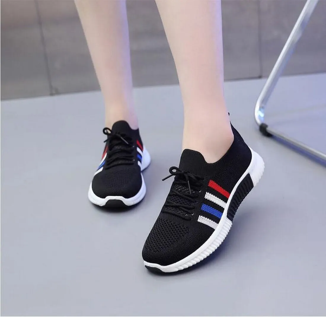 Women's Vulcanized Sneakers with Mesh Breathable / Casual Running Sports Shoes Ladies