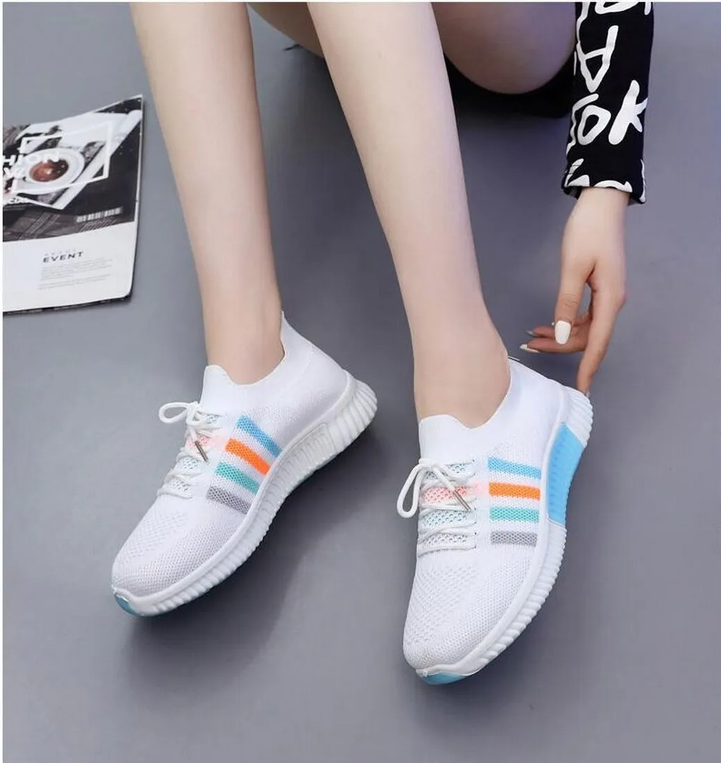 Women's Vulcanized Sneakers with Mesh Breathable / Casual Running Sports Shoes Ladies