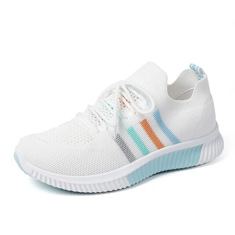 Women's Vulcanized Sneakers with Mesh Breathable / Casual Running Sports Shoes Ladies