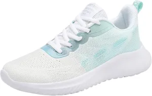 Women's Walking Shoes Breathable Comfortable Lightweight Flat Non Slip Sneakers Slip On Running Shoes for Women