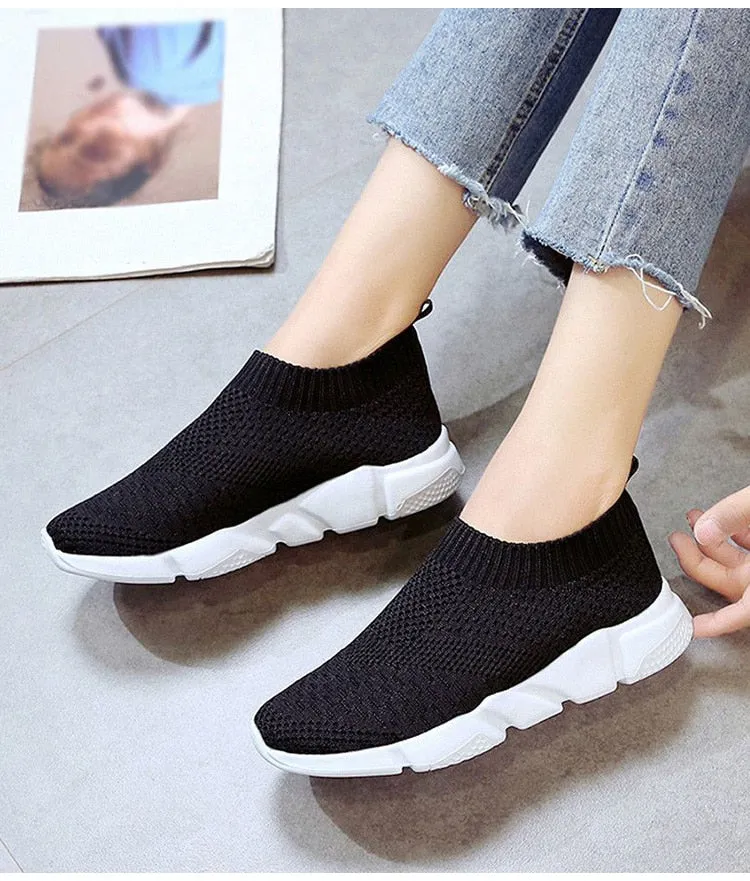 Women's Walking Shoes Sock Sneakers