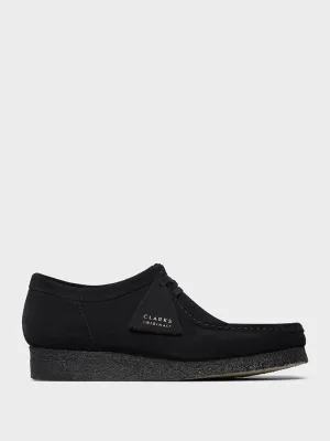 Women's Wallabee Shoes in Black Suede