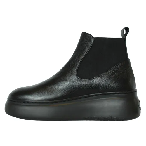 Wonders Platform Ankle Boots - A-2604 - Black