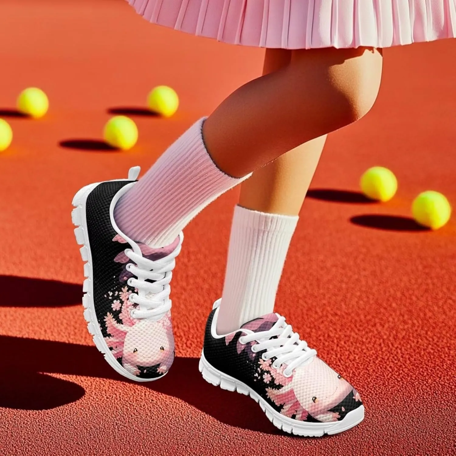 Yzaoxia Kids Tennis Shoes Lightweight Comfortable Kids Shoes Girls Boys Breathable Casual Shoes
