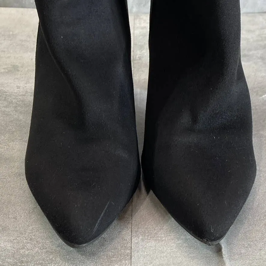 ZIGI SOHO Women's Black Saray Pointed-Toe Block-Heel Slouchy Pull-On Boots SZ8.5