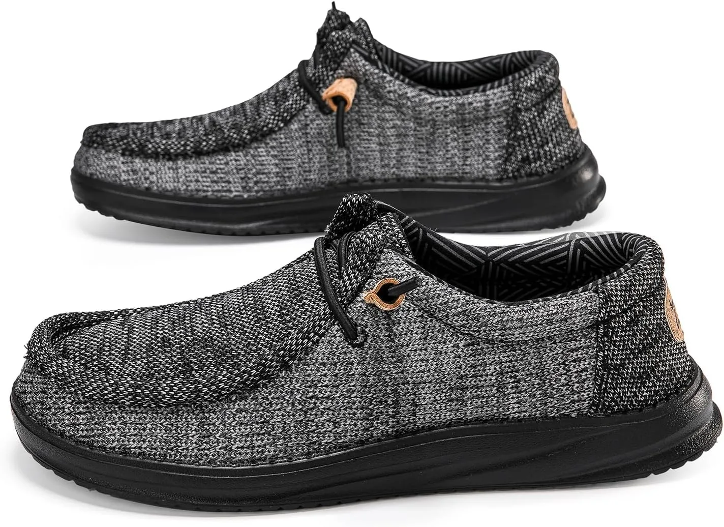 ZYEN Wide Loafers for Men Arch Support Casual Shoes Comfortable Lightweight Walking Shoes